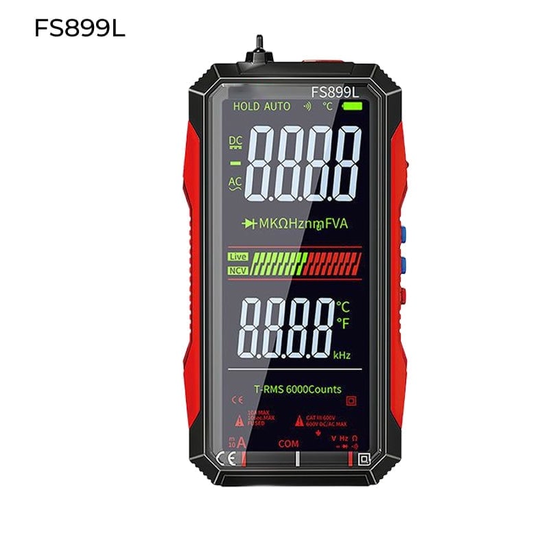 Sann RMS Digitalt Voltmeter med 6000 Telling