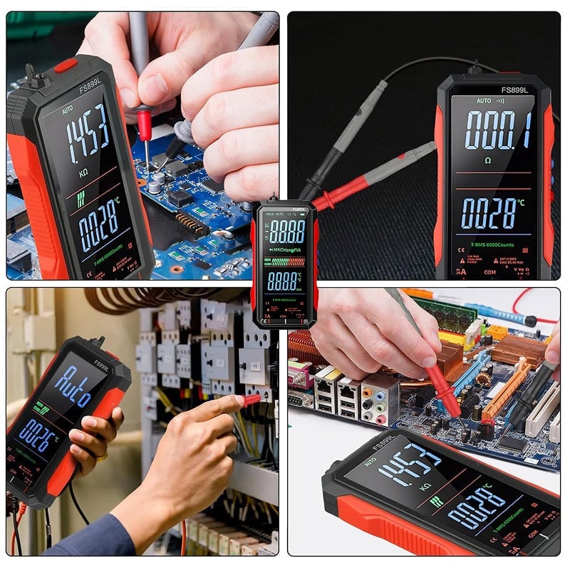 Sann RMS Digitalt Voltmeter med 6000 Telling