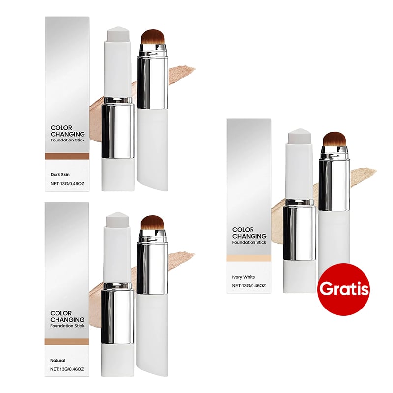 2-i-1 Fargeskiftende Foundationstift