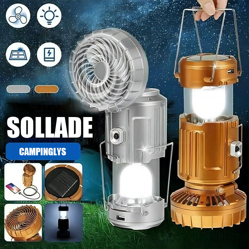 6 in 1 Portable Solar LED Camping Lantern