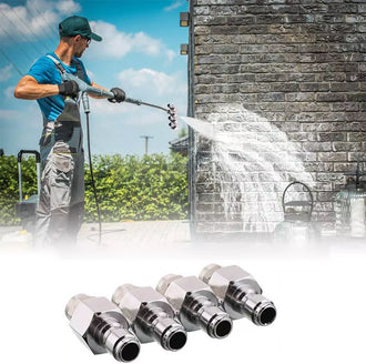 4-hodet høytrykks rengjøringsdyse i rustfritt stål