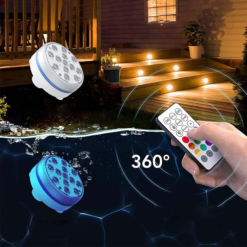 Vanntett selvklebende LED-bassenglys