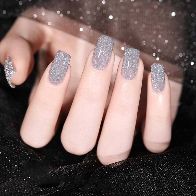 Neglelakk med høy tetthet av glitter