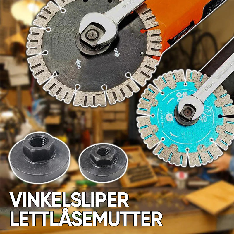 Vinkelsliper Easylock Mutter