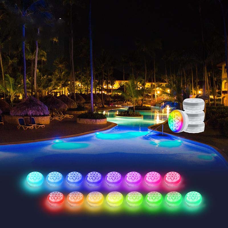Vanntett selvklebende LED-bassenglys