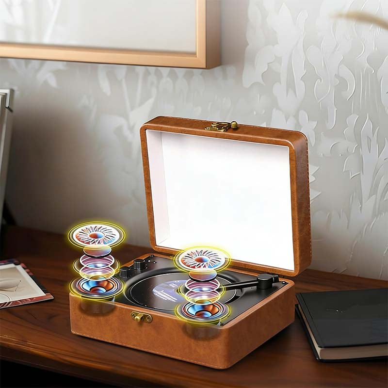Bærbar Retro CD-spiller med Bluetooth-lyd