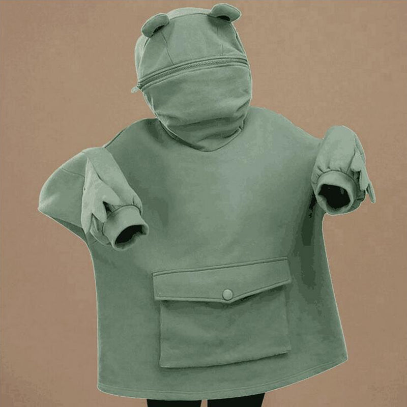 Unisex Frog-hettegenser