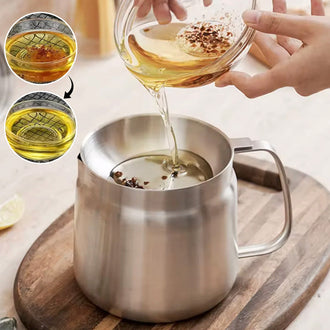 Olje-filtreringskrukke i 304 rustfritt stål