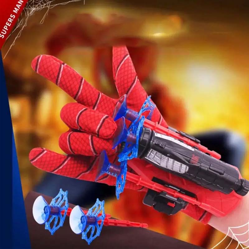 Spider Web Launcher  Hanske-leketøy - perfekt superhelt-rollelek for barn