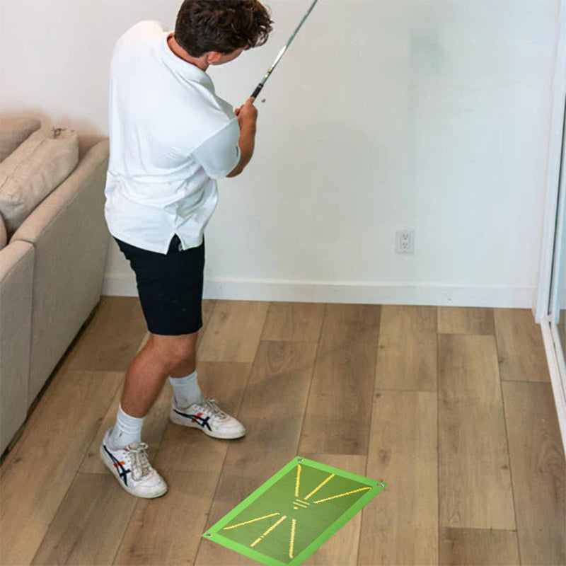 Golftreningsmatte for svingdeteksjon