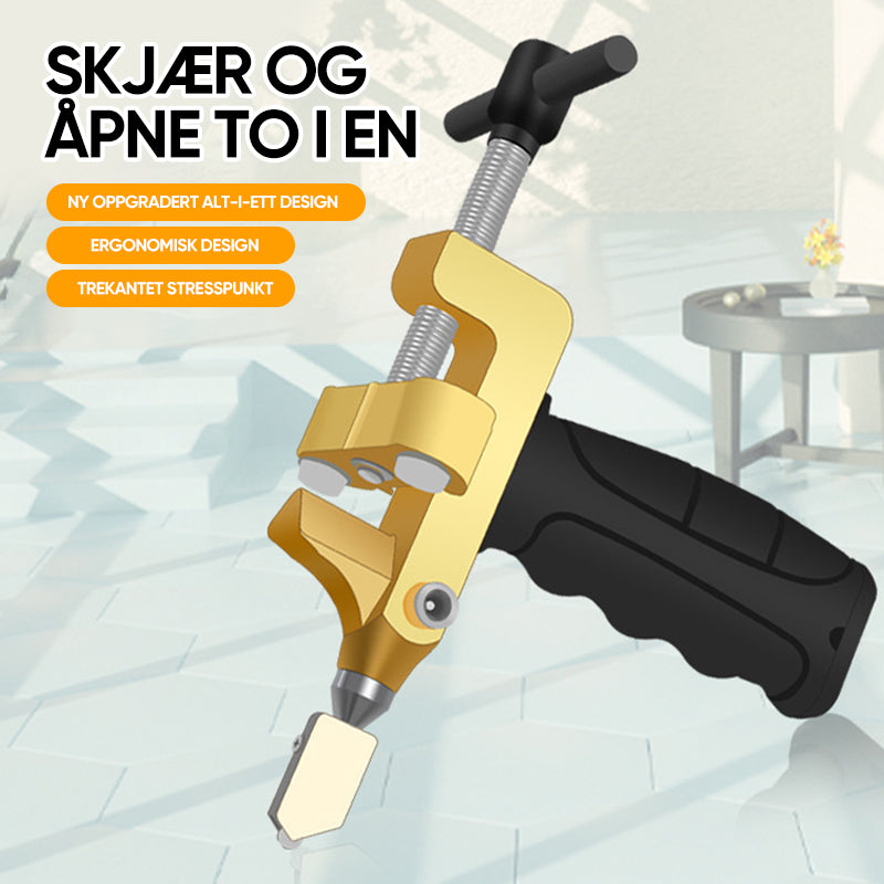 Kniv for skjæring av glassfliser