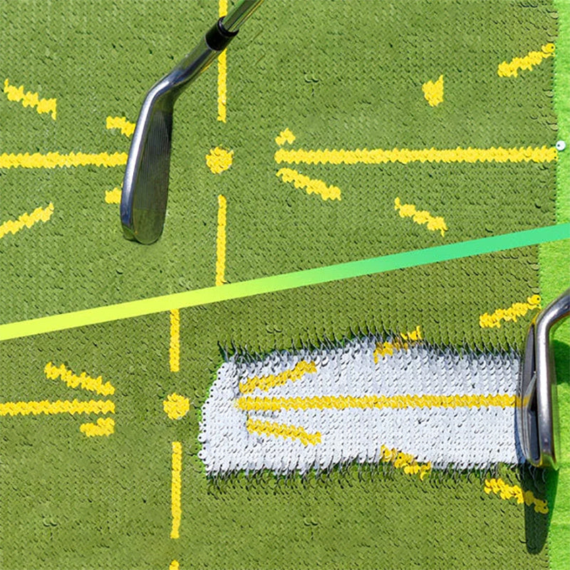Golftreningsmatte for svingdeteksjon