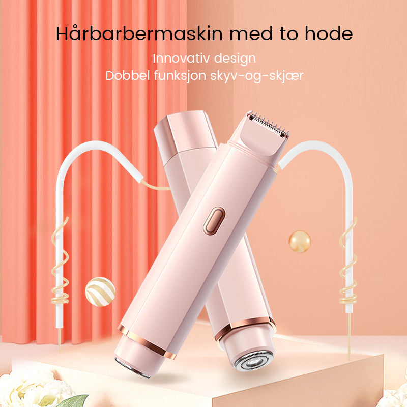 Dobbelthodet elektrisk barbermaskin