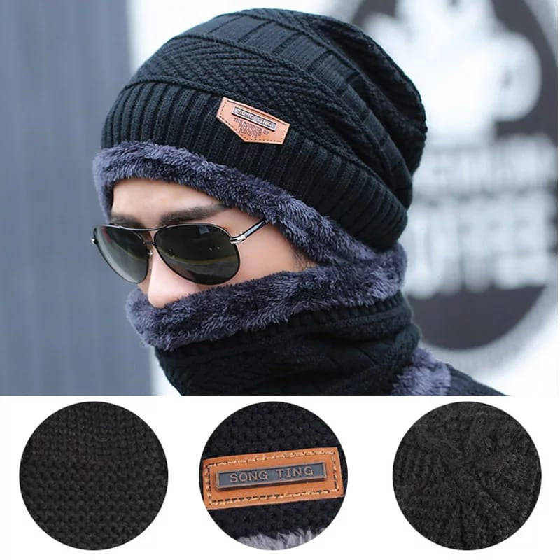 Wool Cap and Neck Warmer set