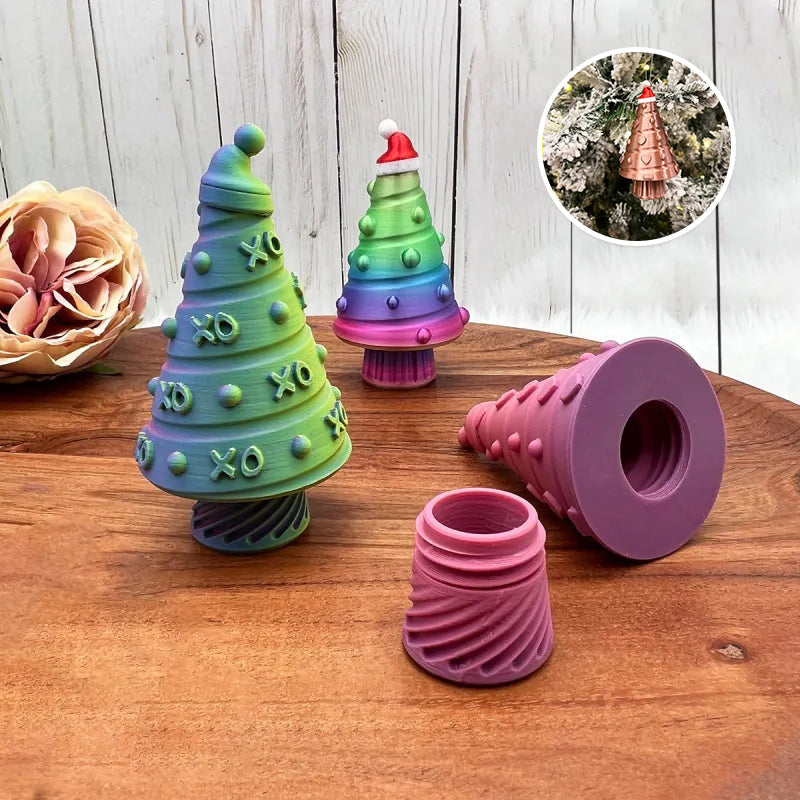 3D-trykt juletre Stasher Ornament