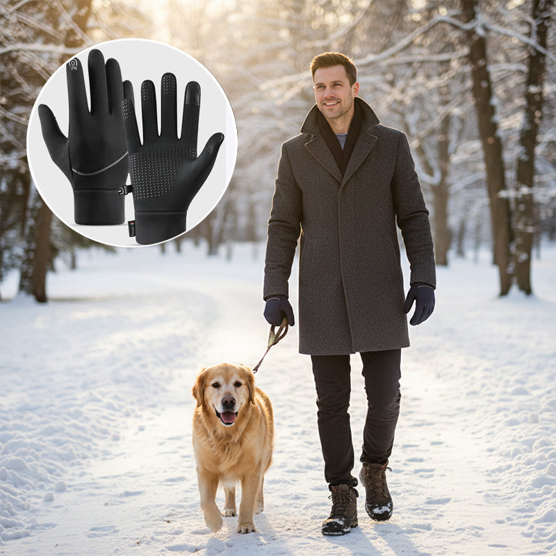 Winterwinddichte Touchscreen-Fahrradhandschuhe