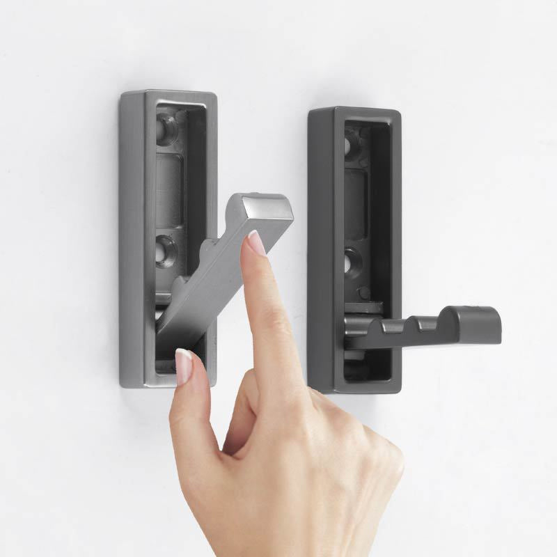 Minimalistisk sammenleggbar sinklegering metallkrok