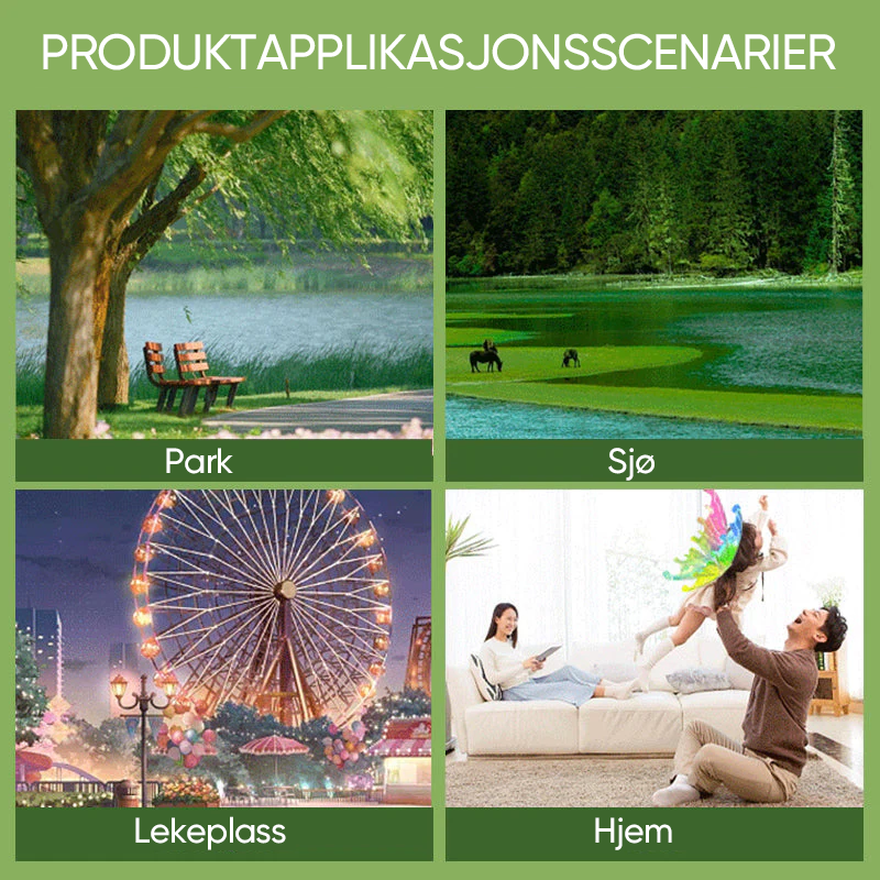 Elektriske Sommerfuglvinger Barnas Utendørs Leker