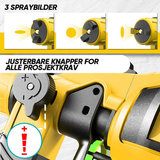 Avtakbar elektrisk malingspistol