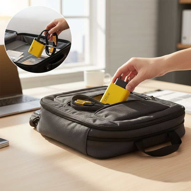 Dobbel USB + Dobbel Type-C 120W hurtigladehode