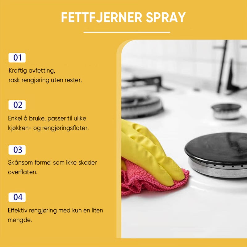 Avfettingsspray for Kjøkken