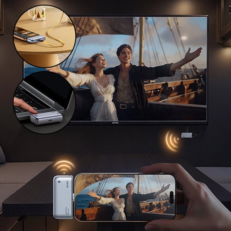 Type-C Trådløs HDMI-Projektor