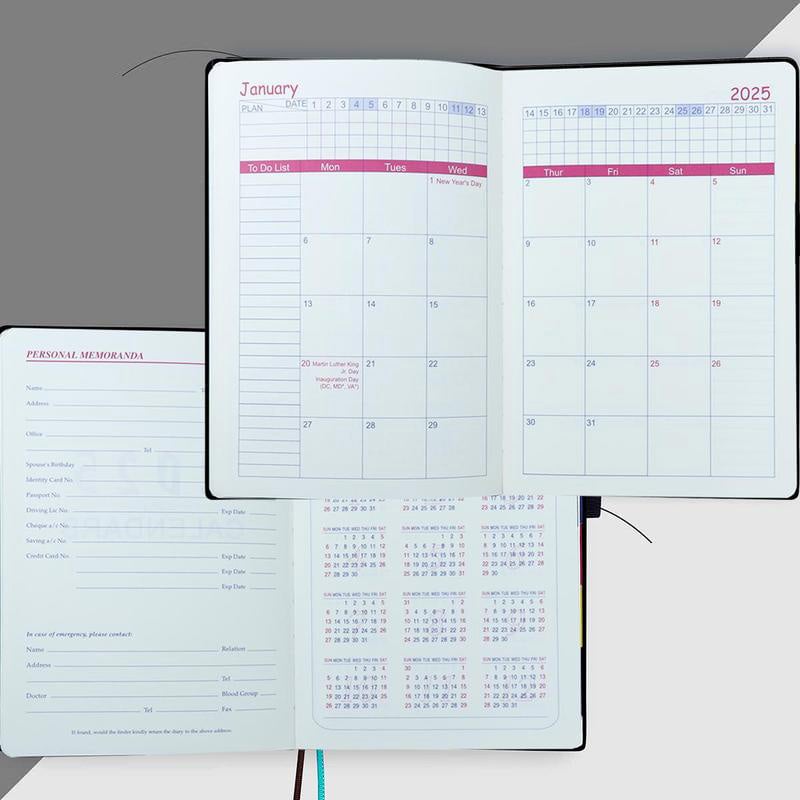 2025 Én dag, én side  Daglig planlegger - din ultimate gavekalender