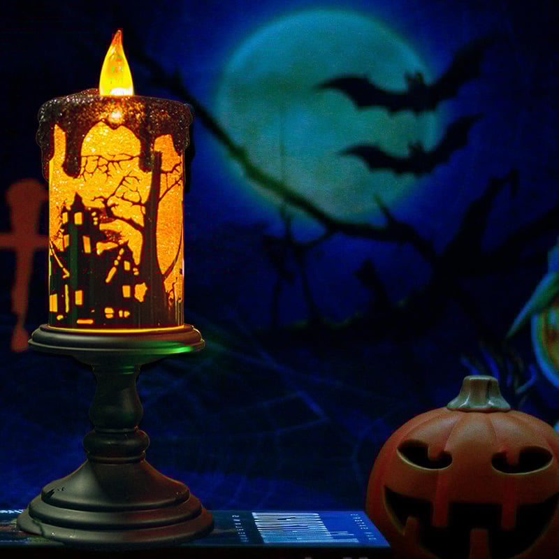 Halloween Glødende Elektroniske Stearinlys