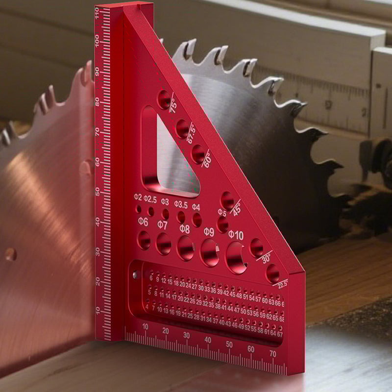 3D Flerbruks Snekker's Trekant Kvadrat