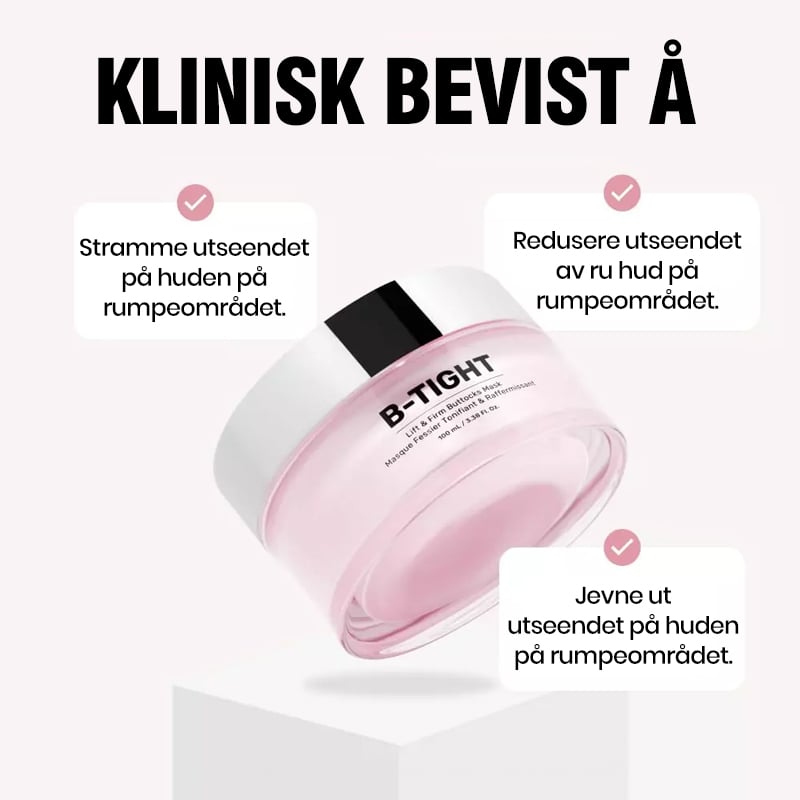 Løftende og oppstrammende rumpekrem