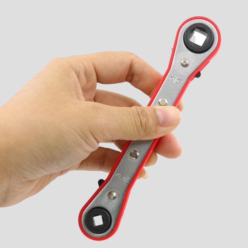 Promo - Dobbeltsidig Firkantet Skrallenøkkel for Vedlikehold