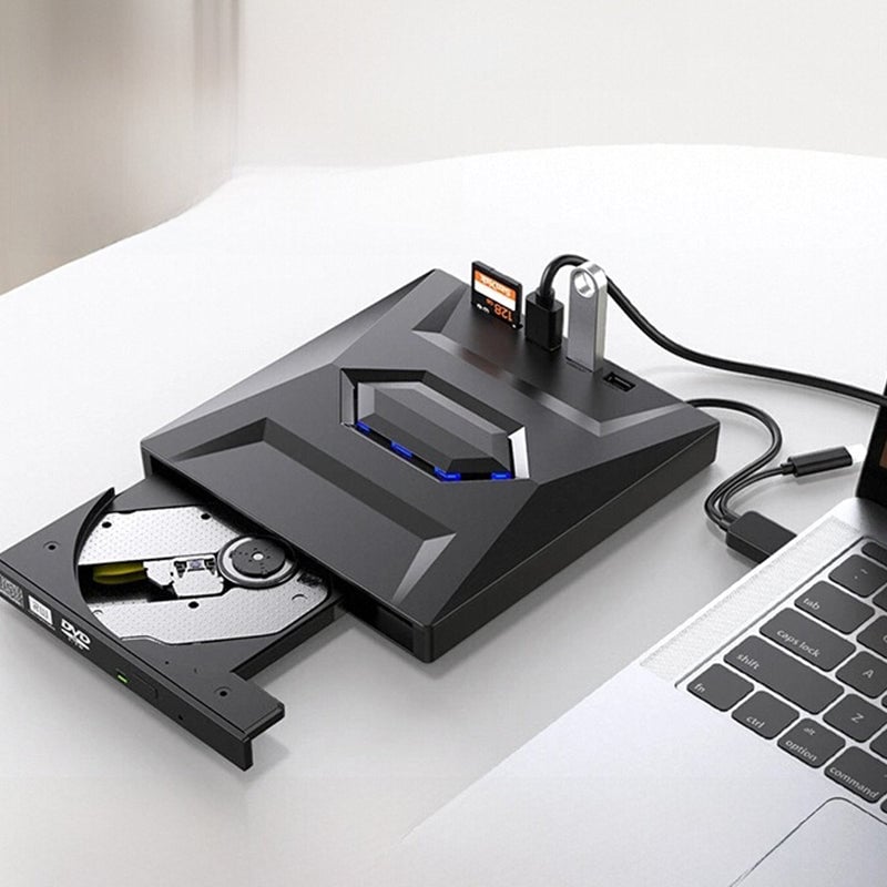 7-i-1 ekstern USB DVD-stasjon og Blu-ray-spiller