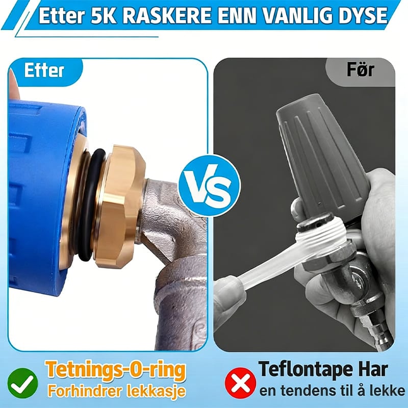 Quad Turbo-dyse Høytrykksspylerdyse