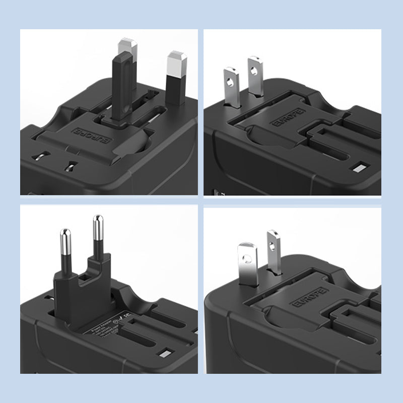 Universell Reiseadapter med Dobbel USB-port