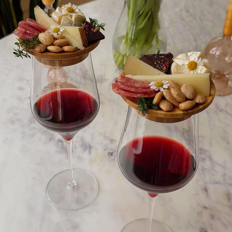 Charcuterie-topper i vinglass