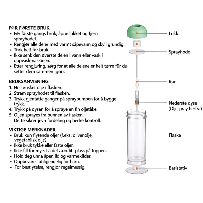 Ultra Fine Cooking Oil Spray Bottle