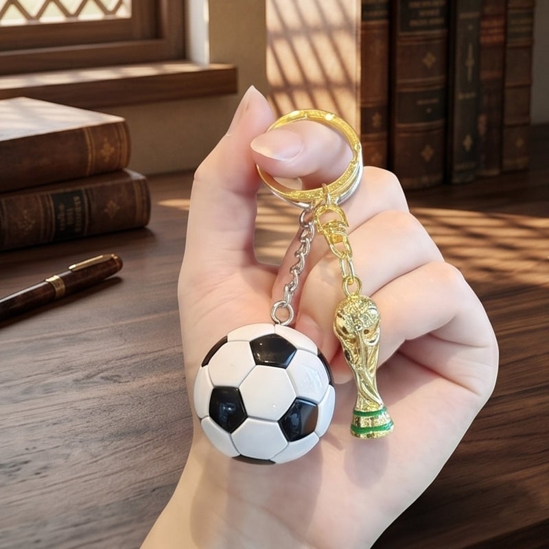 Soccer Commemorative Keychain