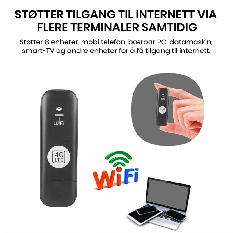 Global Versjon Bærbar 4G Trådløs WiFi
