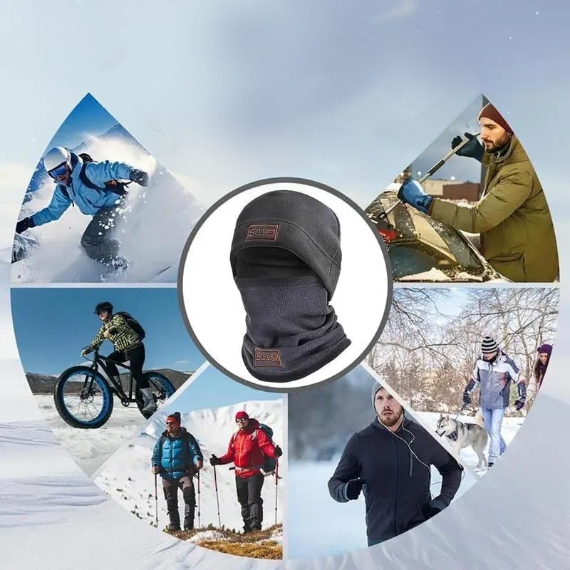 Vindtett Halsbeskyttende Ansiktsmaske Hette