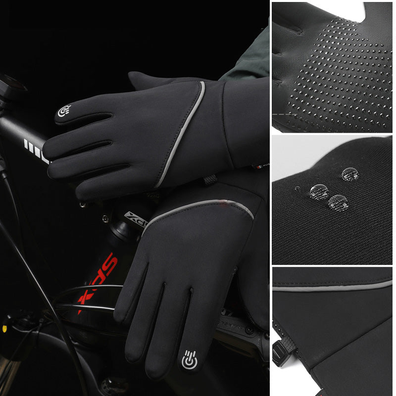 Winterwinddichte Touchscreen-Fahrradhandschuhe