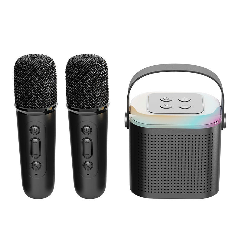 Bærbar Mini Karaoke Bluetooth-høyttaler og Mikrofon