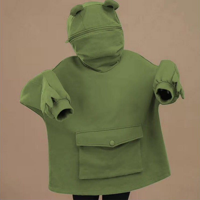 Unisex Frog-hettegenser