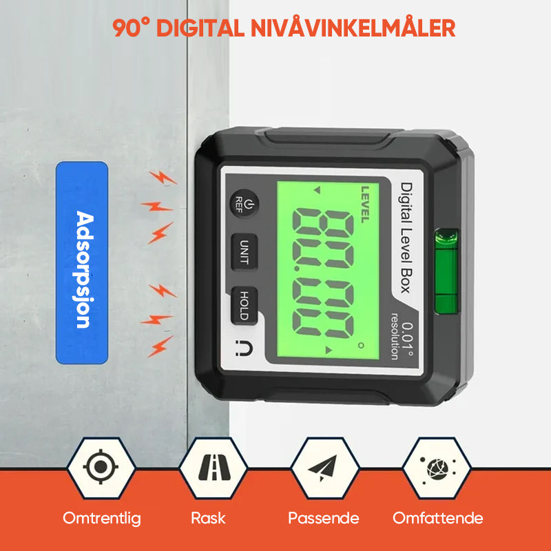 Bærbart høypresisjons digitalt vinkelmåler