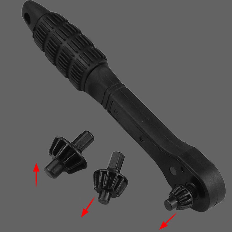 Dobbelthodet Skralle Drill Chuck Skiftenøkkel