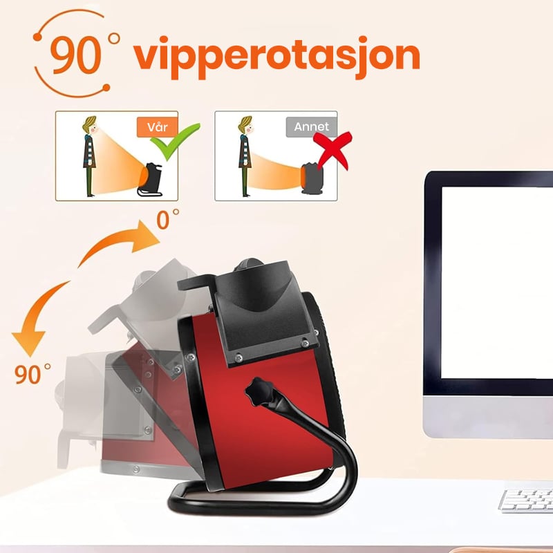 Kraftig bærbar varmekanon