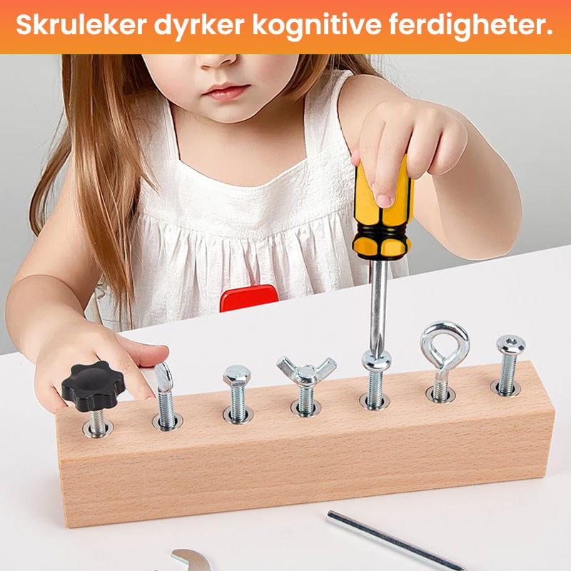 Pedagogisk Skruestramming Travelt Brett