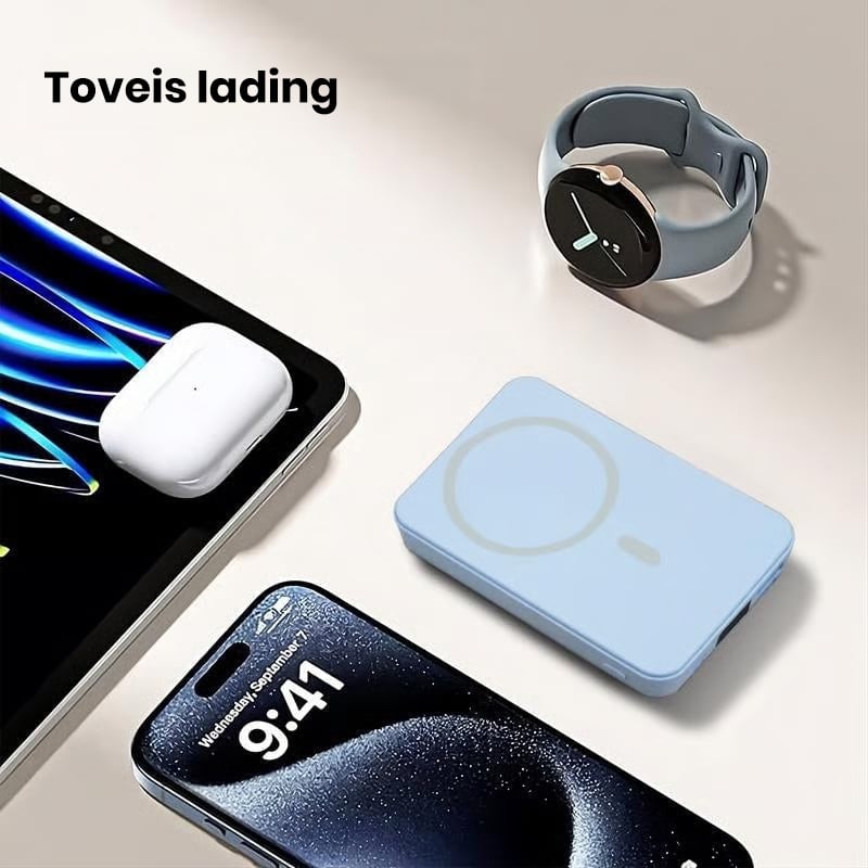 Trådløs Bærbar Magnetisk Powerbank