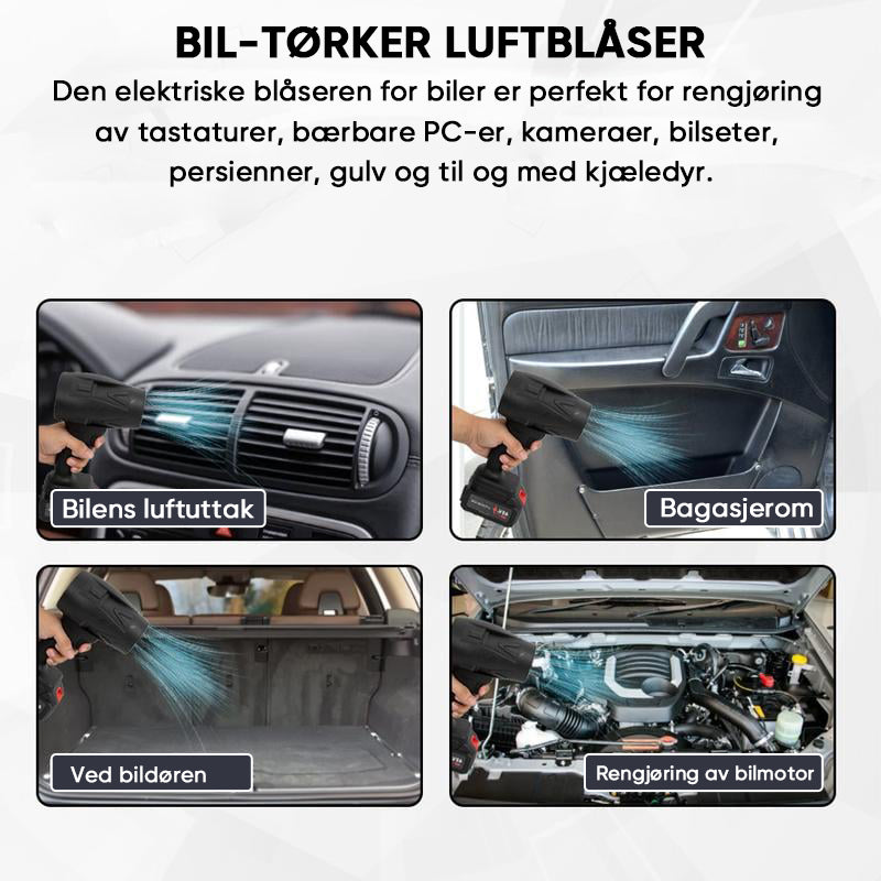 Trådløs turbinblåser