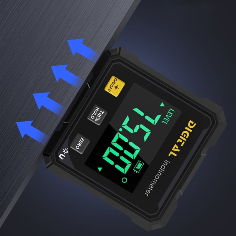 Storskjermet Digital Hellingsmåler med Dobbel Laser