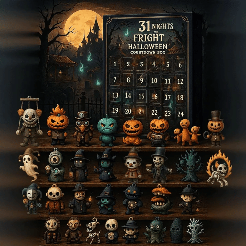 31 Netter med Skrekk Halloween-Nedtellingsboks